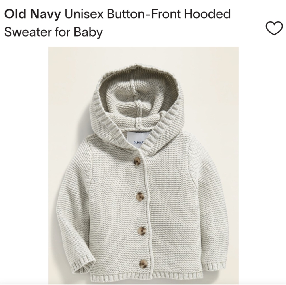 Old Navy‎ Baby Hooded Sweater
